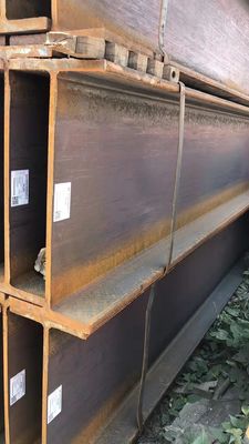 汎用構造鋼Q235B Hビーム 周波数溶接とフレンズ厚さ 8mm 64mm 商業用建物用