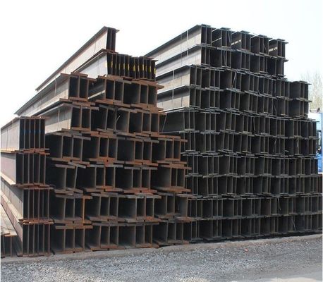 汎用構造鋼Q235B Hビーム 周波数溶接とフレンズ厚さ 8mm 64mm 商業用建物用