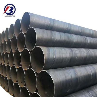 化学肥料パイプ 高圧 ASTM 地下シェルター SSAW 黒い表面の螺旋溶接パイプ