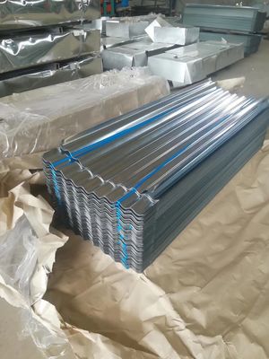 通常のスパンコールガルバニズド屋根シート SGCC SPCC SECC 0.12mm 0.35mm 厚さ 0.1mm 1mm 厚さ GI 屋根用ゴロゴロシート