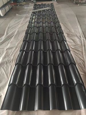 665-1100mm 幅 耐久性のある屋外屋根ソリューションのためのプリペイントされたガルバン化PPGI/PPGL波紋鋼屋根シート