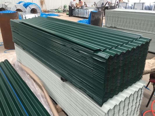 屋根 建築 材料 0.12-6mm 30-275g/m2 冷式 ローリング 色 PPGI 波紋 プリペイント 鋼筋 屋根 板