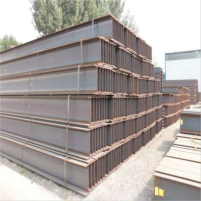 Q235 Q345 各種仕様で製造された,長さ6m~12mで,質量Q235Bの熱熱く鋳造された鋼鉄Hビーム