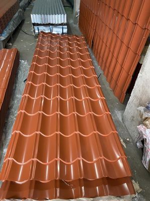 オーダーメイドのゴロゴロ屋根シート 屋根の建設材料のために コーティング プリペイントガルバनाइズされた鋼板
