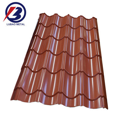 耐久性0.32/0.33/0.34/0.35/0.4/0.45/0.55mm PPGI 建築用材料用屋根シート RAL色 赤