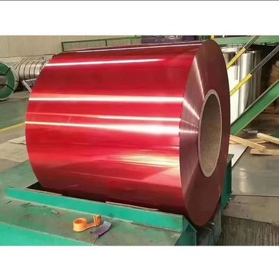 滑らかな表面 色彩のある鋼コイル PPGIコイル プリペイント アルミコイル 1100/3003/5050 シリーズ 建物建設用