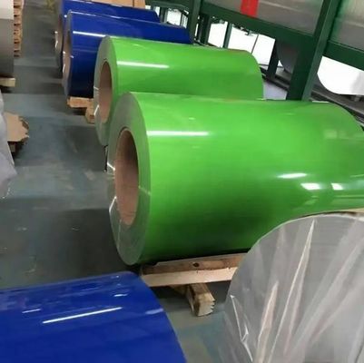 ASTM JIS DIN GB スタンダード Ral カラー アルミニウムコイルシリーズ 3004.3003 0.27mm 厚さ カラーコーティング アルミニウムコイル