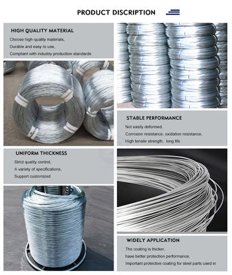 ASTM0.2mm0.3mmZ275高炭素鋼熱浸しワイヤー