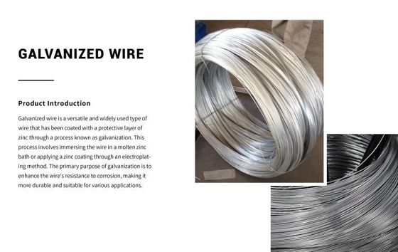 工芸用低炭素鋼鉄ワイヤ ASTM 0.4mm 0.5mm Z60 高炭素熱浸し電熱ワイヤ
