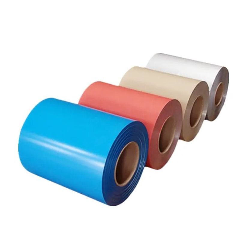 カラーコーティング PVDF PE 0.3mm 0.7mm 3mm 4mm コイル 0.27-6mm 厚さのアルミコイル